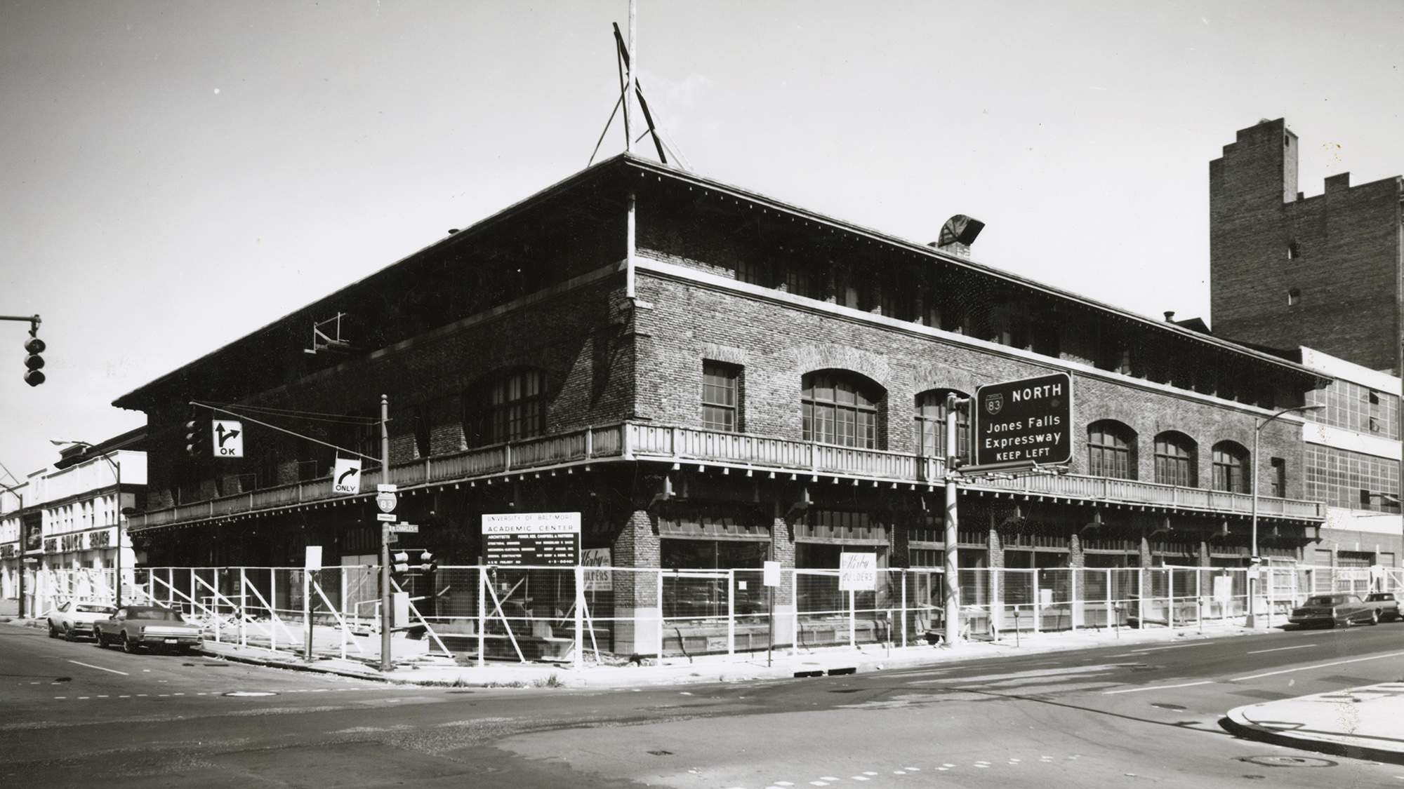 The Academic Center under construction.